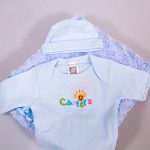 5 in 1 Unisex Baby Clothing Set with Blanket
